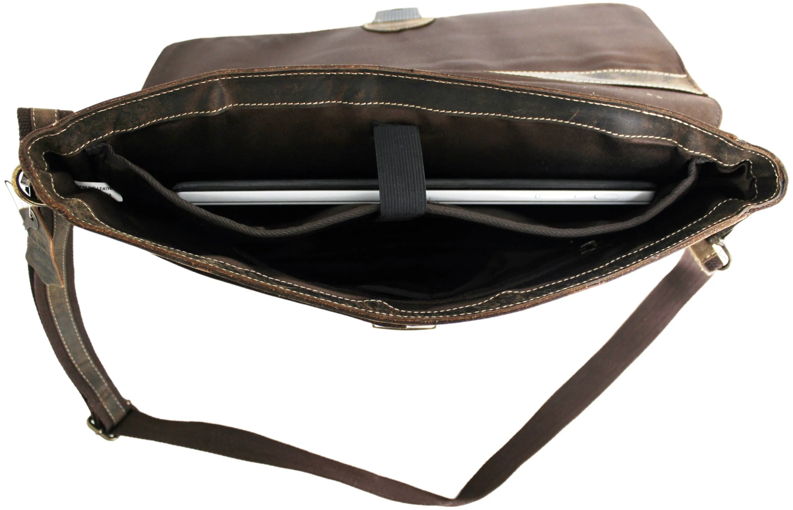 Leather laptop bags