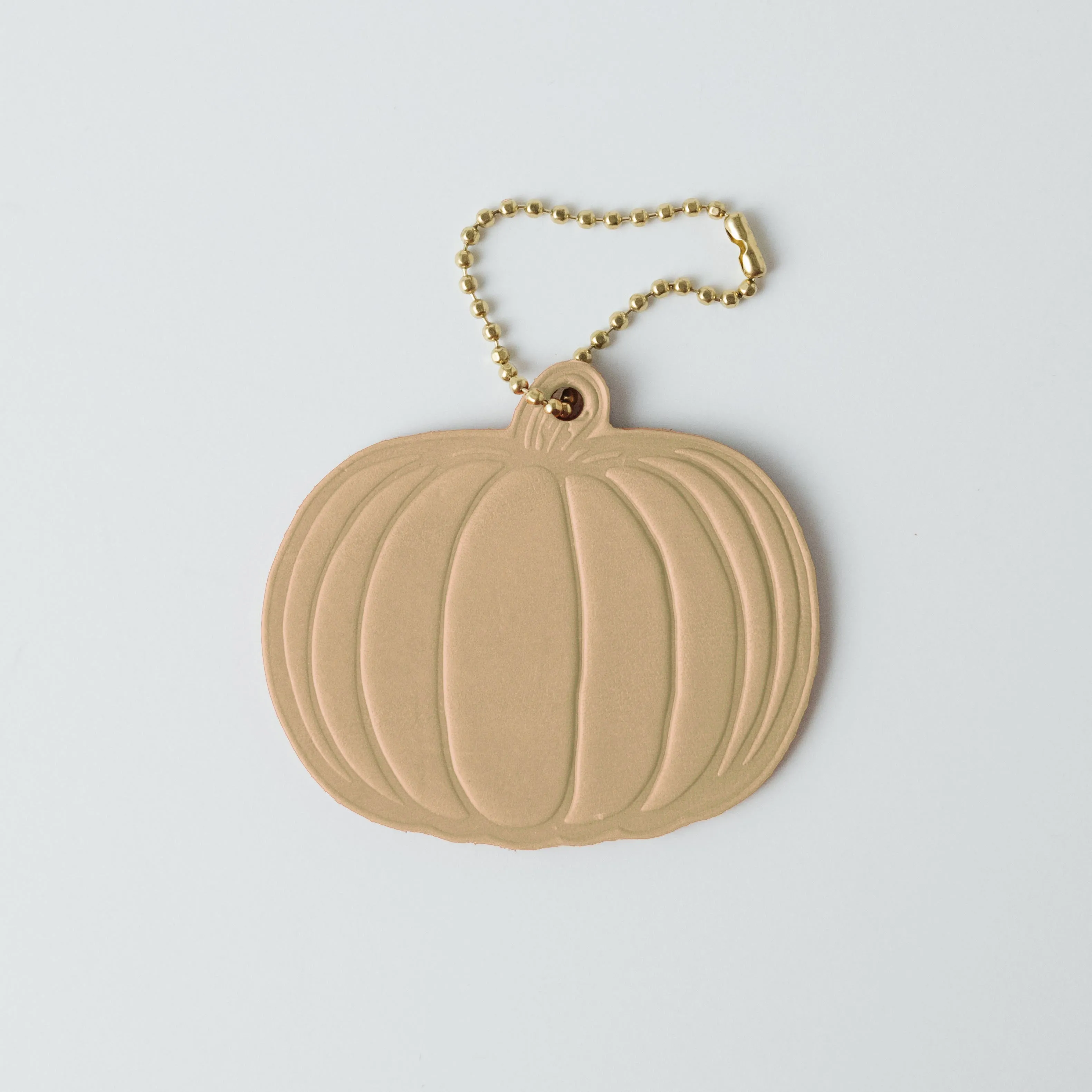 Leather Pumpkin Tag