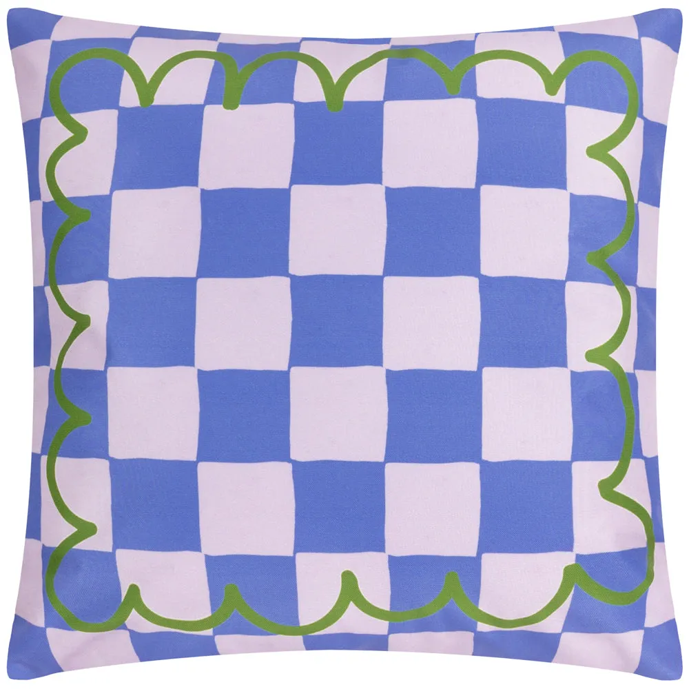 Lemons Outdoor Cushion Blue