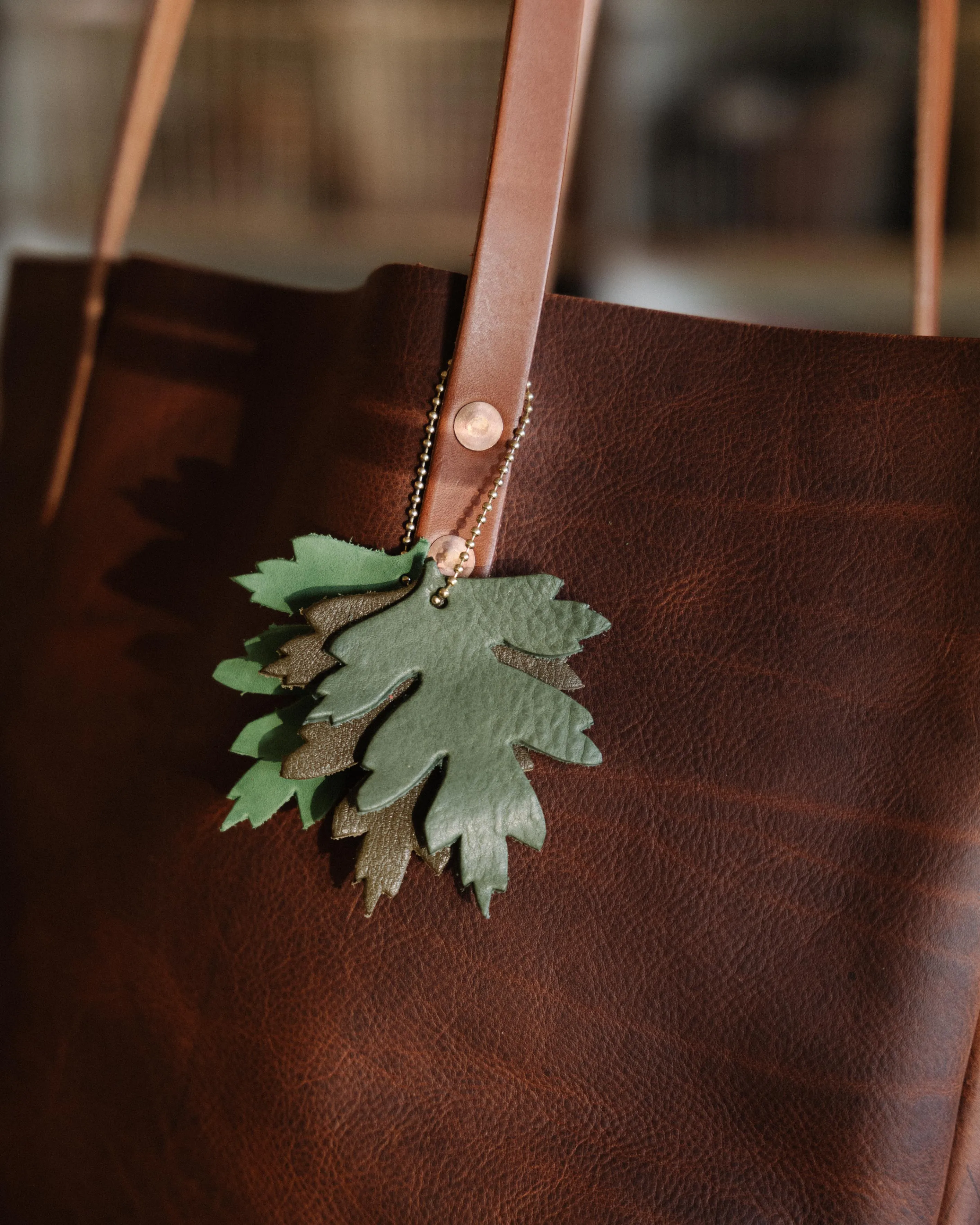 Light Green Leaf Charms