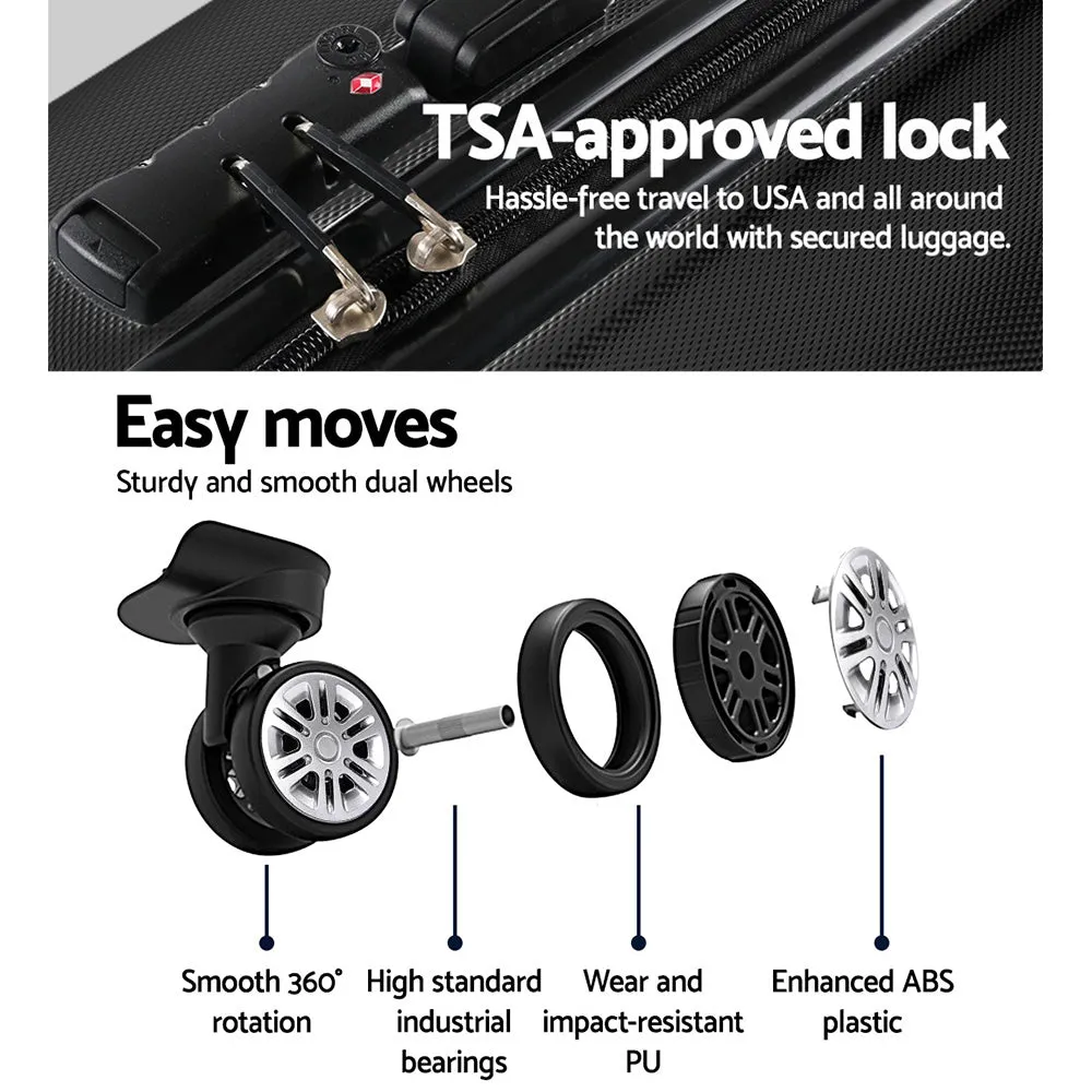 Lightweight 24" Luggage Trolley with TSA Lock | Wanderlite