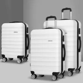 Lightweight 3pcs Hardshell Spinner Luggage Set TSA Locks - Wanderlite