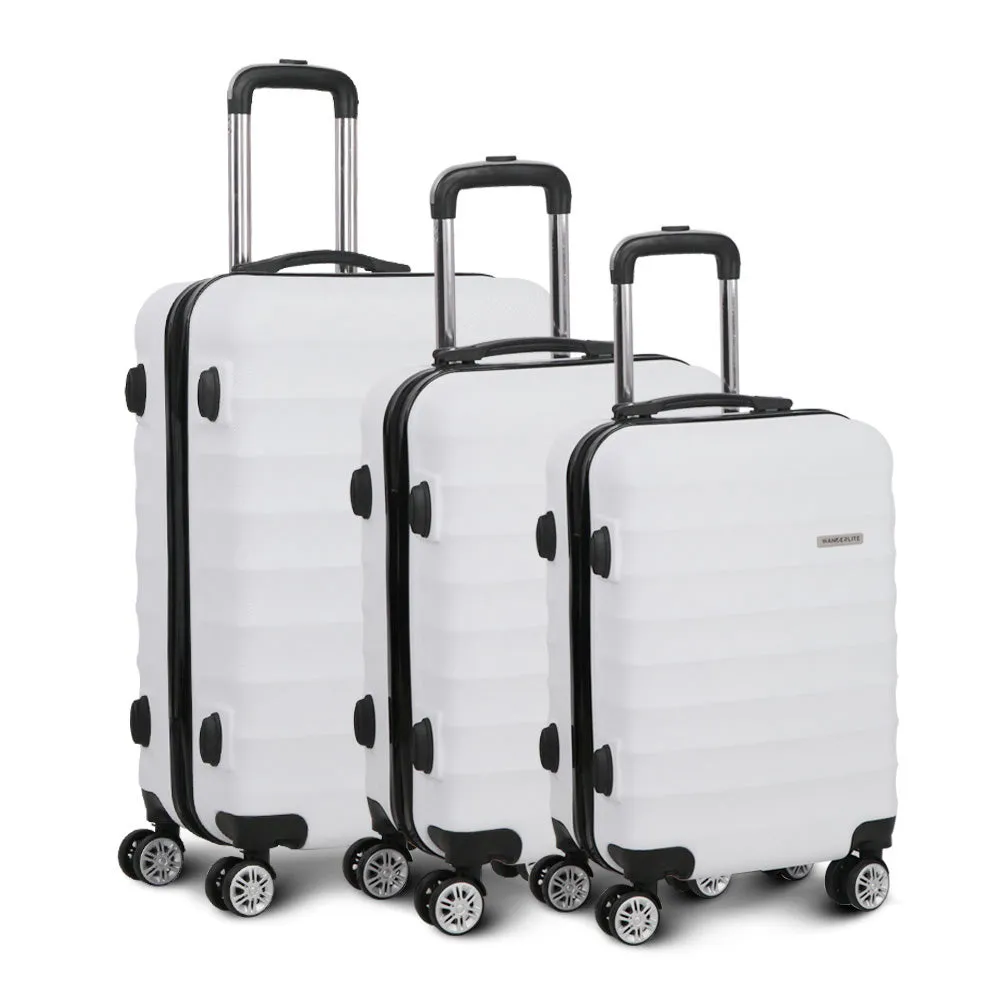 Lightweight 3pcs Hardshell Spinner Luggage Set TSA Locks - Wanderlite