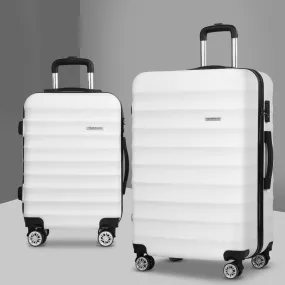 Lightweight Hard Shell Luggage Set, TSA Locks, Dual Wheels - Wanderlite