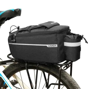 Lixada Insulated Trunk Cooler Bag Cycling Bicycle Rear Rack Storage Luggage Bag Reflective MTB Bike Pannier Bag Shoulder Bag