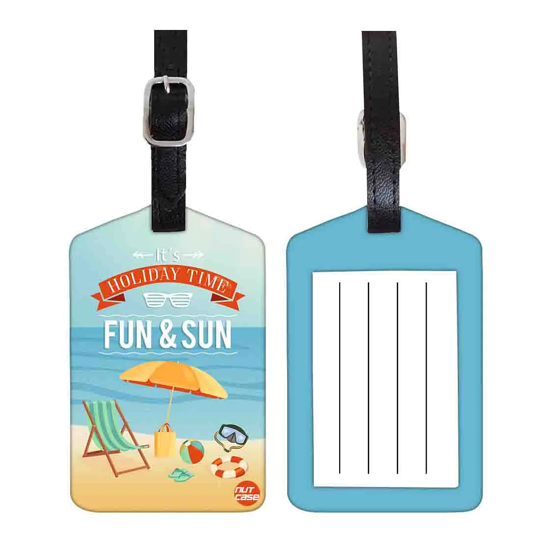 Luggage Tags Set Of 2 -  Holiday Time