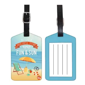 Luggage Tags Set Of 2 -  Holiday Time