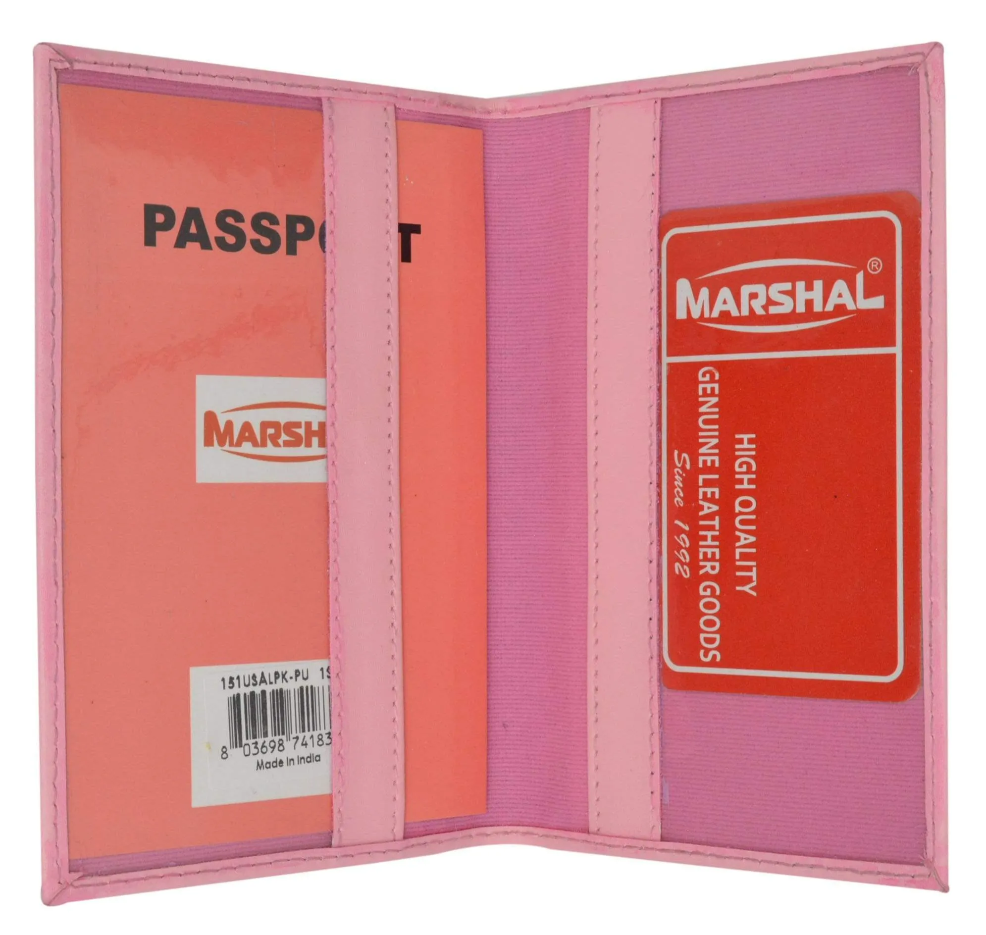 Marshal USA Gold Logo Passport Cover Holder for Travel 151 PU USA (C)