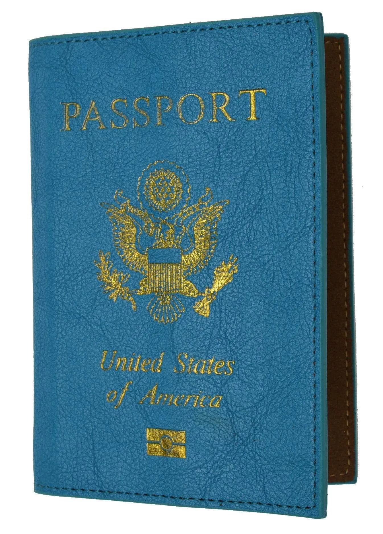 Marshal USA Gold Logo Passport Cover Holder for Travel 151 PU USA (C)