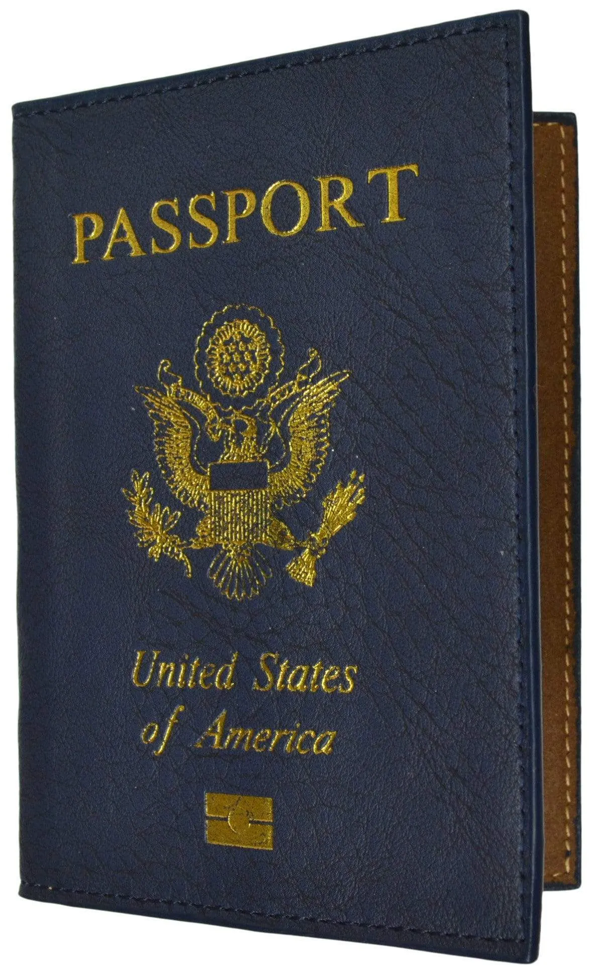 Marshal USA Gold Logo Passport Cover Holder for Travel 151 PU USA (C)