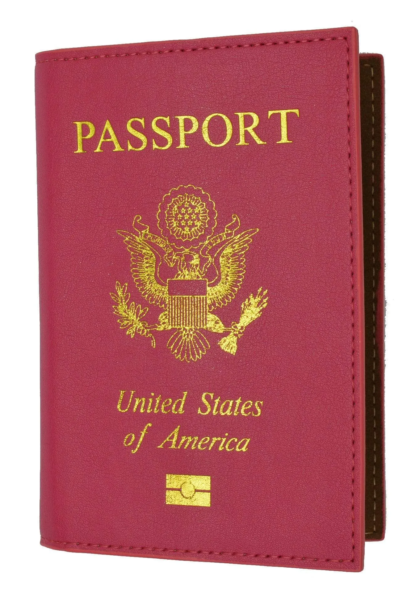 Marshal USA Gold Logo Passport Cover Holder for Travel 151 PU USA (C)