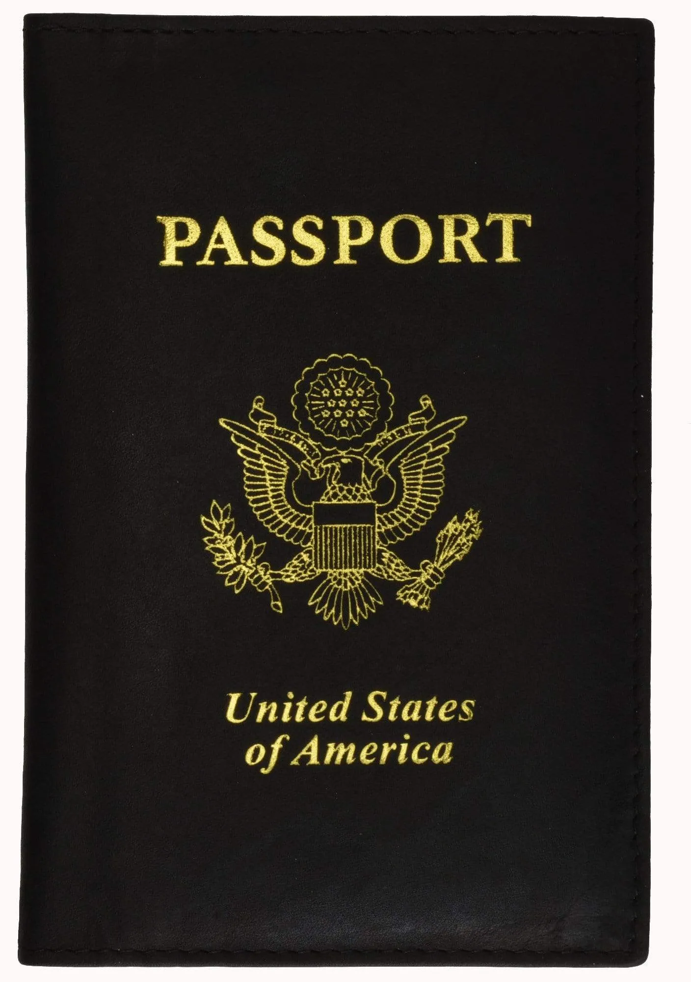 Marshal USA Gold Logo Passport Cover Holder for Travel 151 PU USA (C)