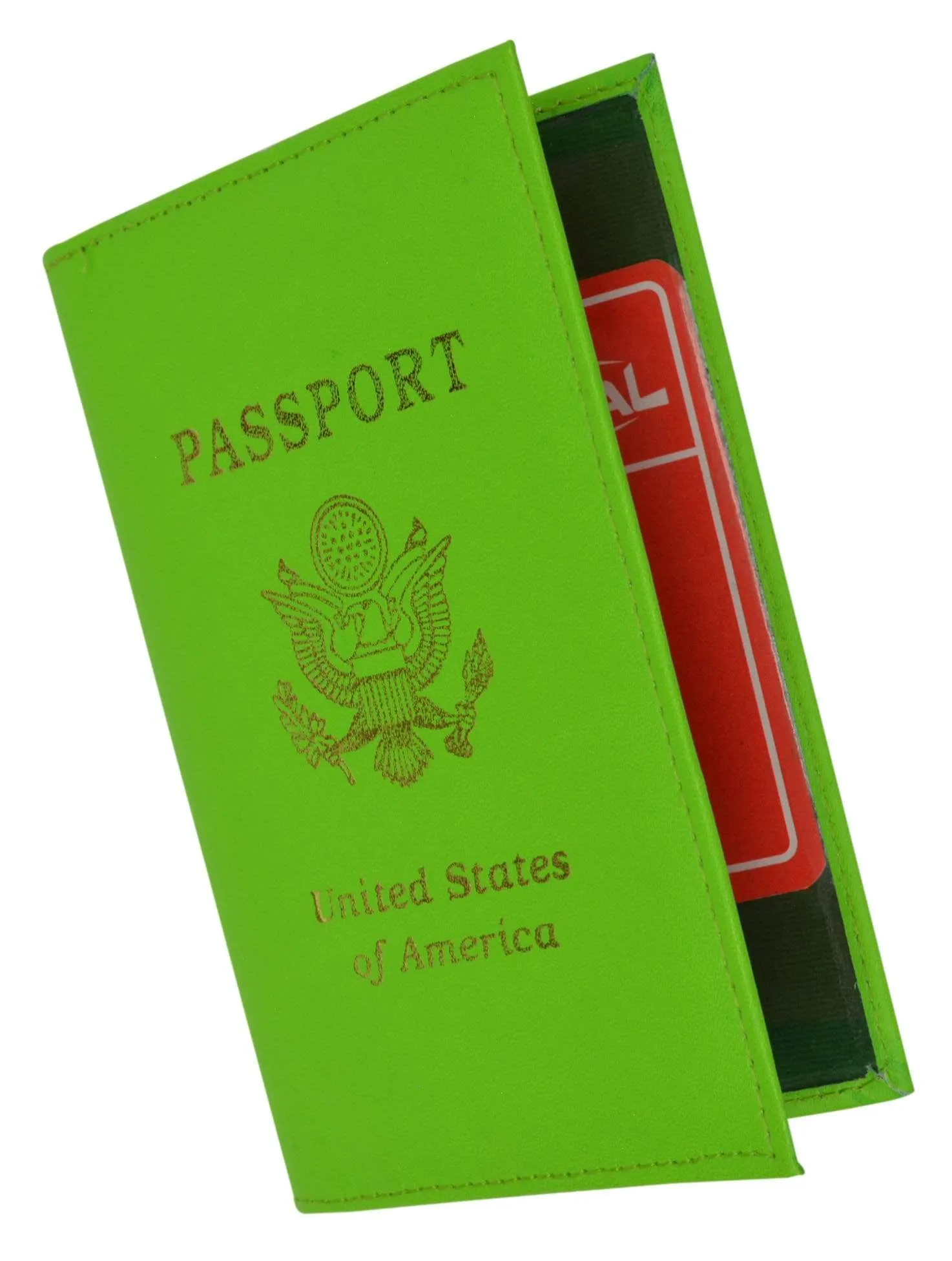 Marshal USA Gold Logo Passport Cover Holder for Travel 151 PU USA (C)