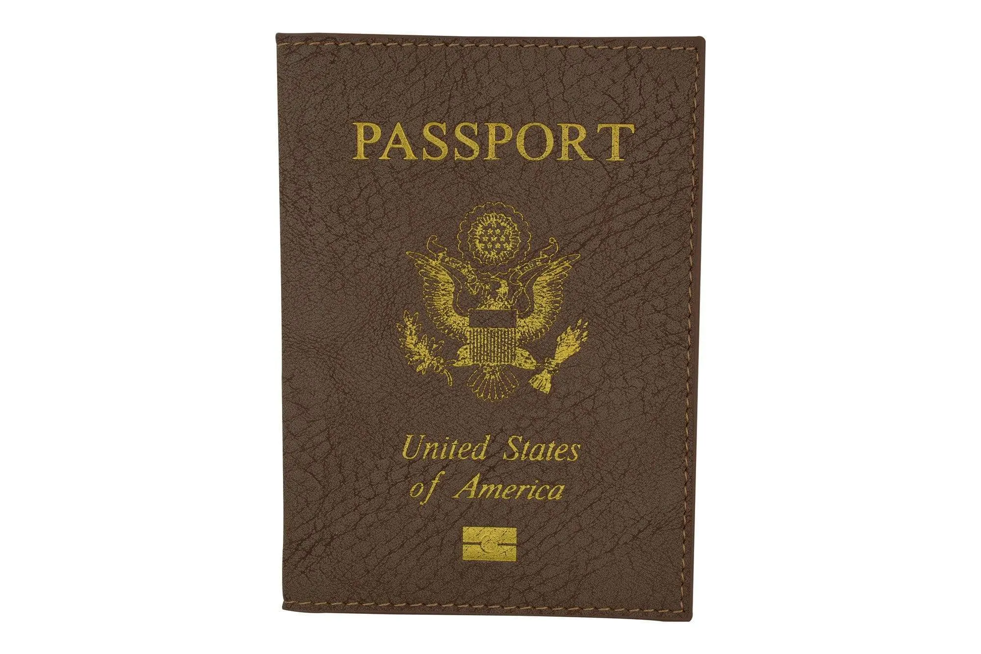 Marshal USA Gold Logo Passport Cover Holder for Travel 151 PU USA (C)