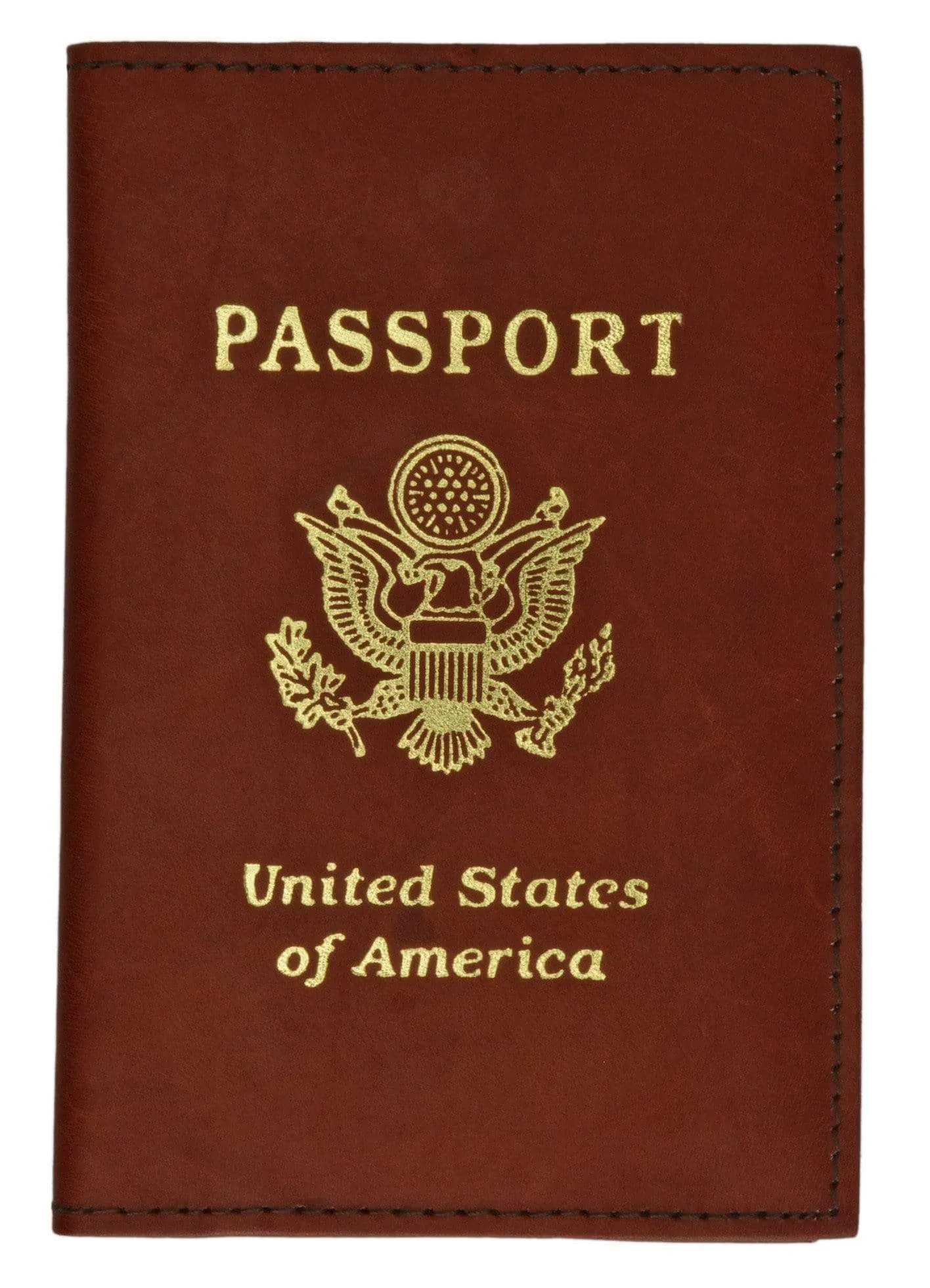 Marshal USA Gold Logo Passport Cover Holder for Travel 151 PU USA (C)