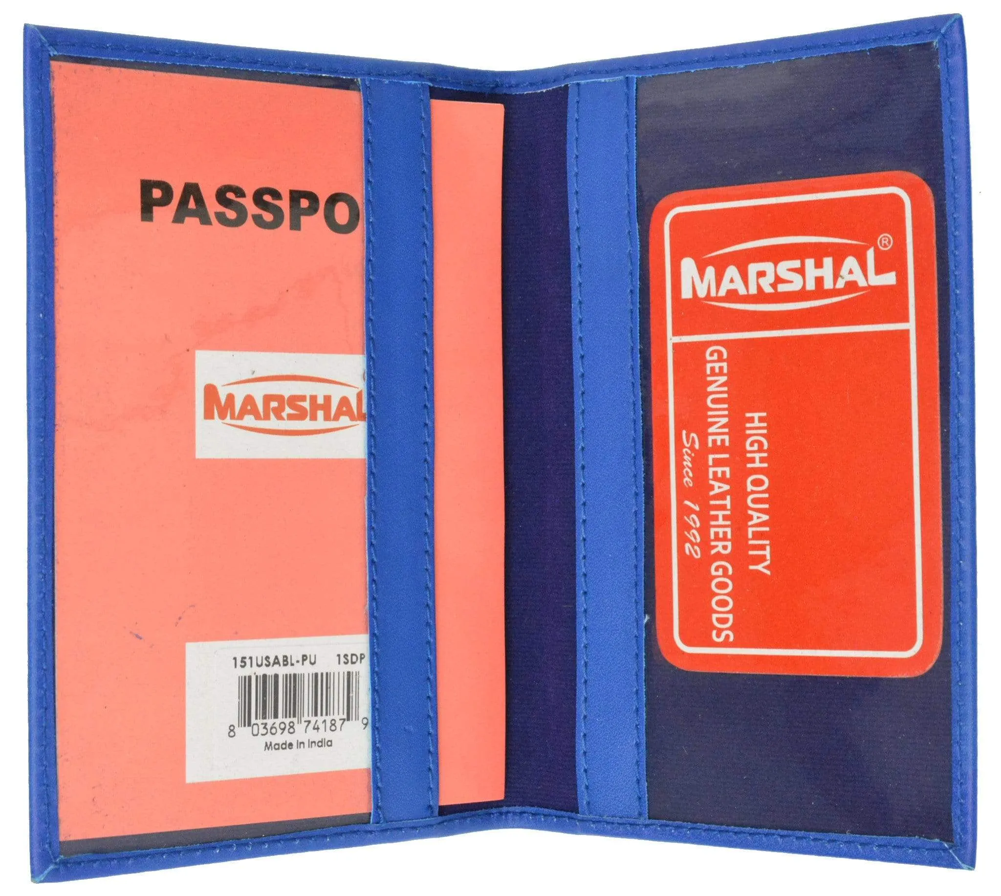 Marshal USA Gold Logo Passport Cover Holder for Travel 151 PU USA (C)