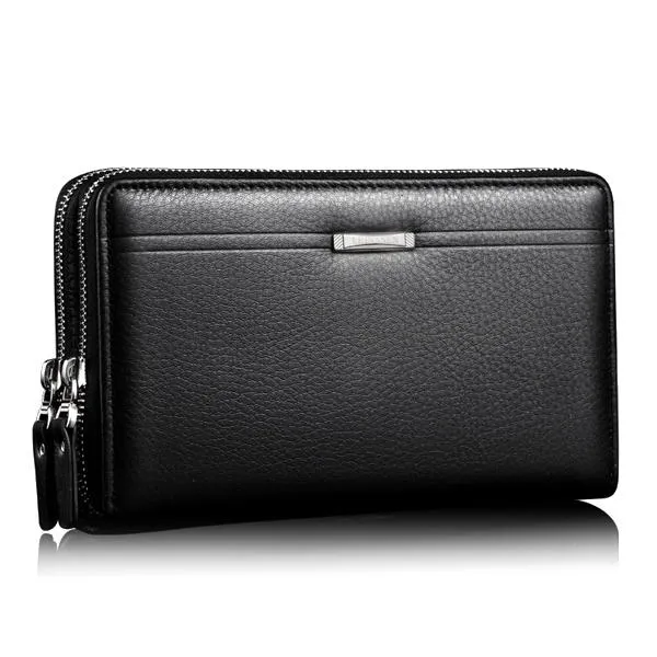 Men Clutch Wallet Waterproof Business Long Zipper Phone Holder