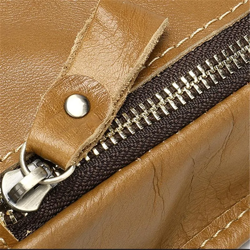 Men's Retro Leather Leg Bag