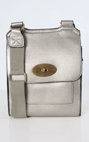 Messenger Bag | Metallic Grey