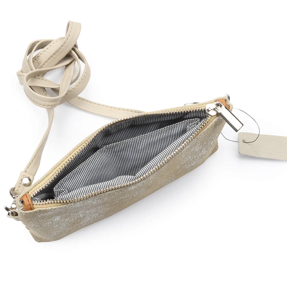 Metallic Rimor Apple Clutch Bag #LB76 Beige