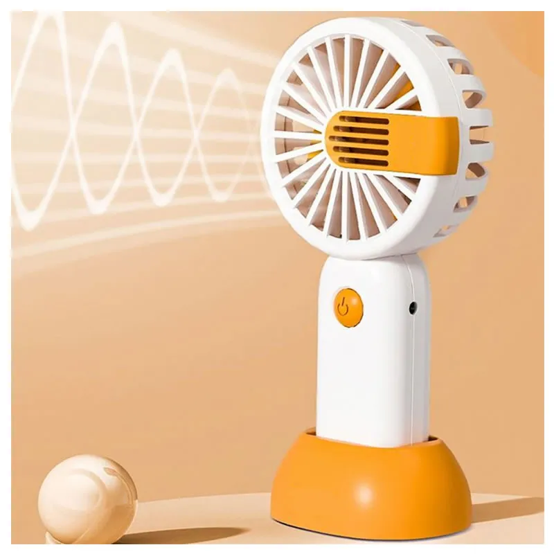 Mini Usb Charging Handheld Fan Pm-026 Orange