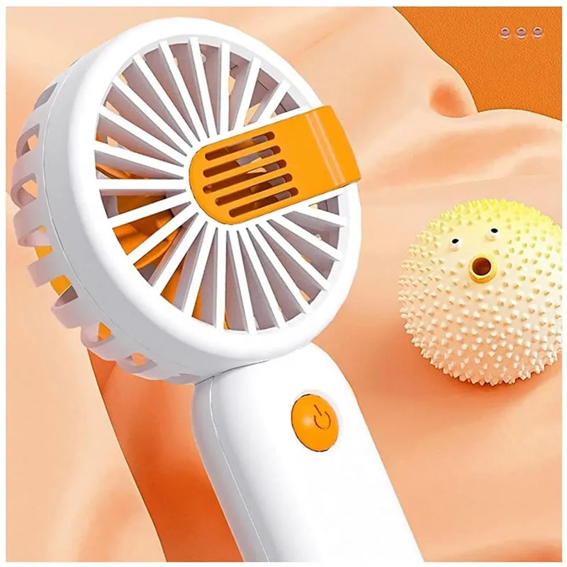 Mini Usb Charging Handheld Fan Pm-026 Orange