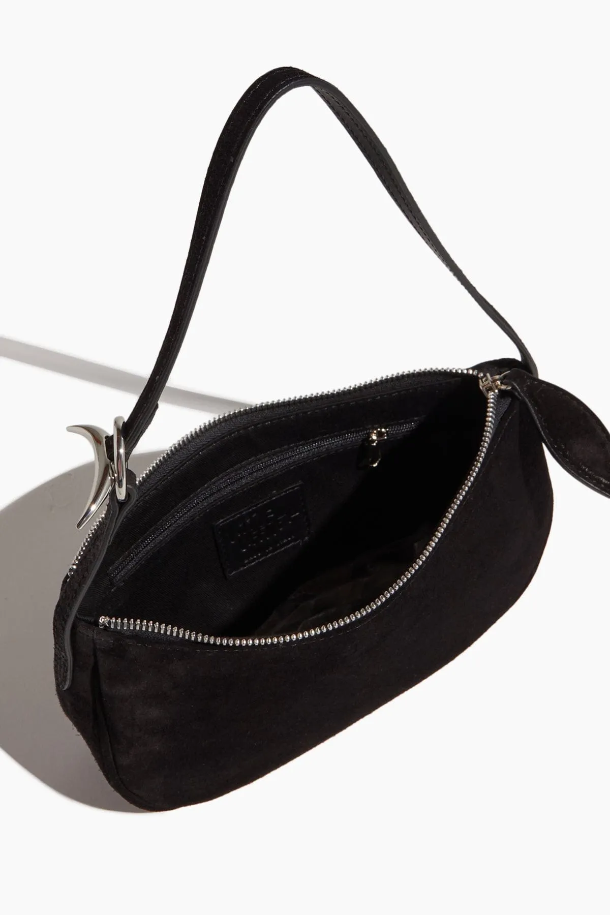 Moon Mini Bag in Black Suede