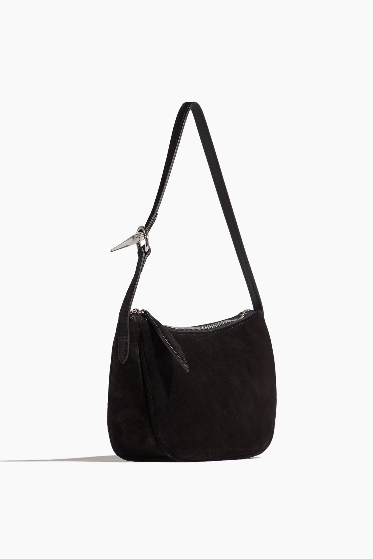 Moon Mini Bag in Black Suede