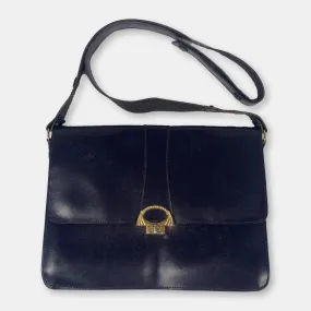 Navy Messenger Bag