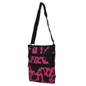 Neon Cow Hot Pink NGIL Messenger Hipster Bag