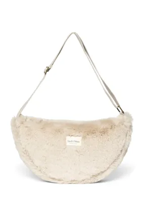 Neutral Faux Fur Adult Fanny Pack