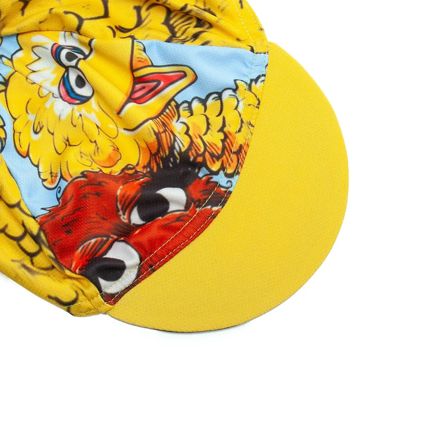 New Cartoon Men&Women Yellow Cycling Cap Summer Breathable Bike Hat