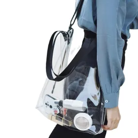 New Transparent Bag for Women Clear Shoulder Bag Female Handbags Women Versatile Messenger Bag Shoulder Fashion Bag