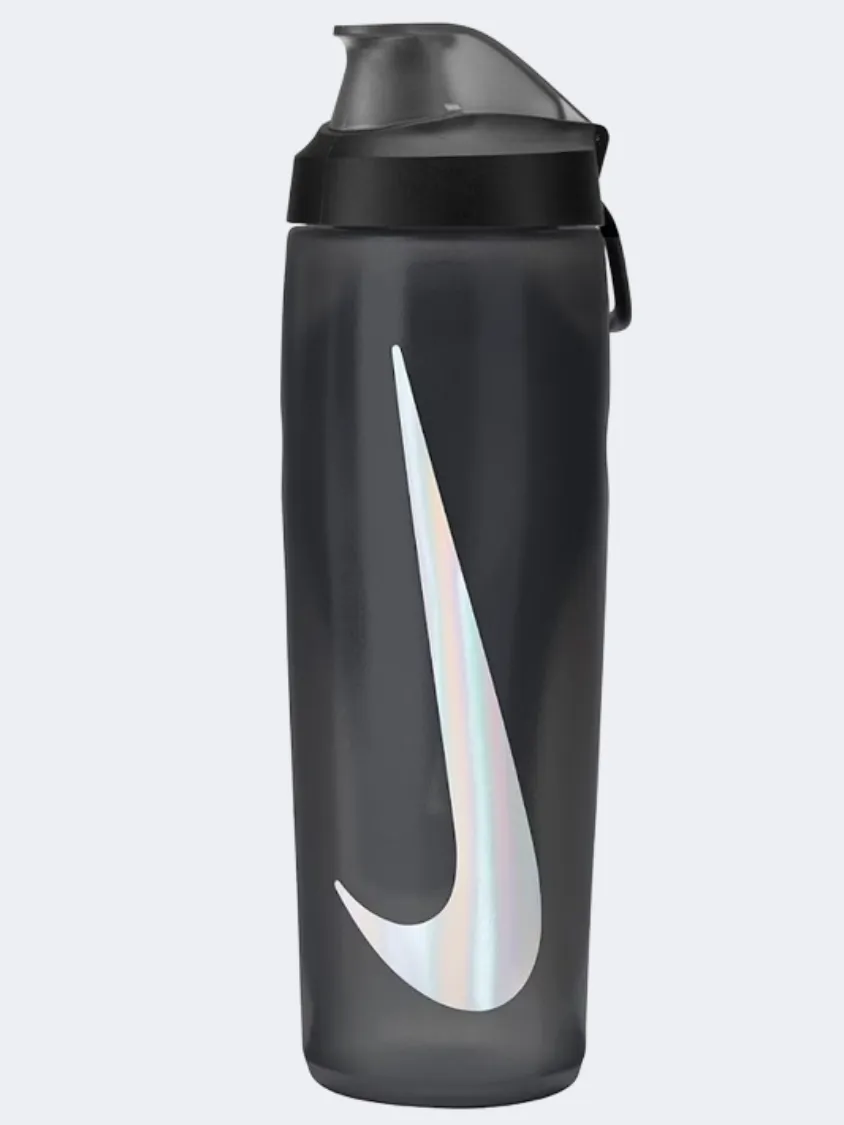 Nike Refuel Locking Lid 24 Oz Unisex Training Water Bottle Grey/Black