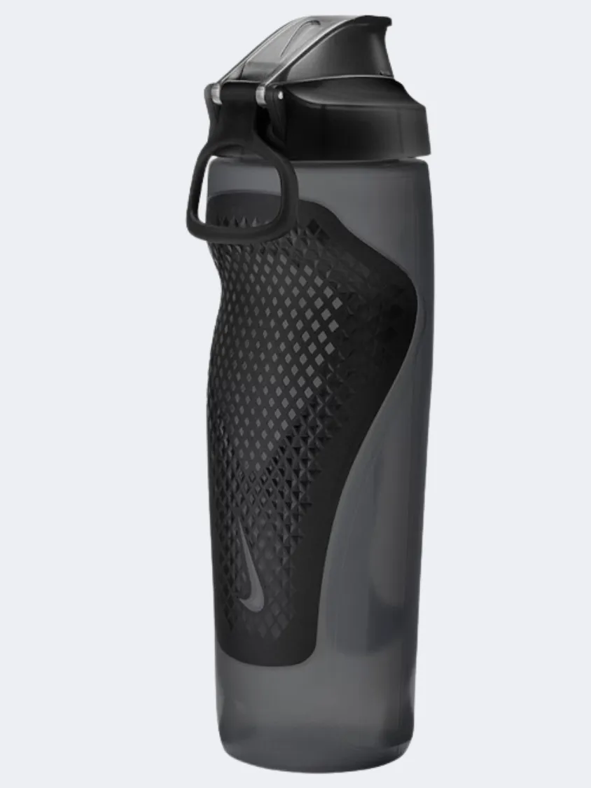 Nike Refuel Locking Lid 24 Oz Unisex Training Water Bottle Grey/Black