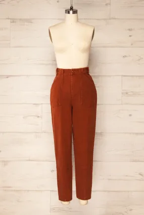 Ostapriet | Paper Bag Waist Pants w/ Elastic Waistband