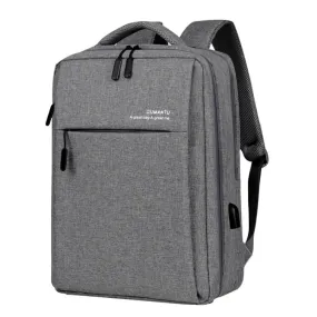 OUMANTU 9002 Men Cotton Linen Backpack Leisure Waterproof Outdoor Travel Bag(Gray)