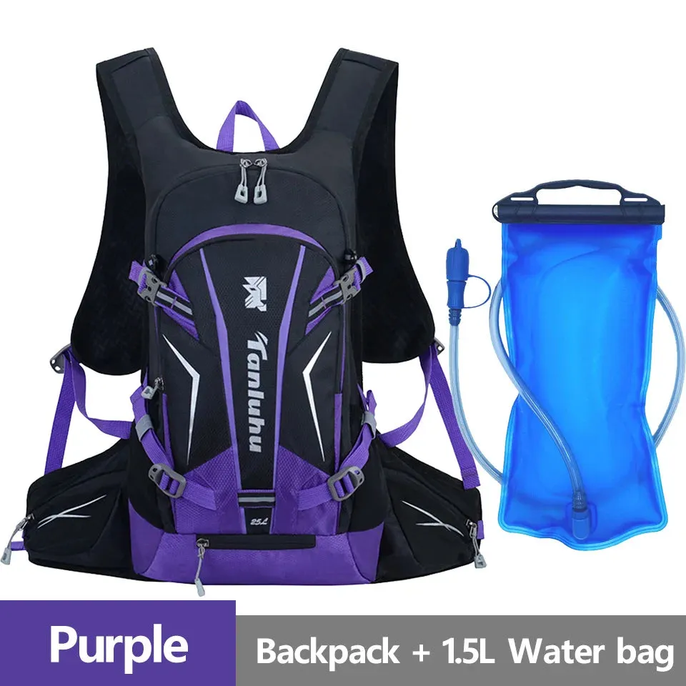 Outdoor Sport Cycling Backpack Man Women Waterproof Breathable Hiking Mountaineering Water Bottle Bag Helmet Pocket Backpack