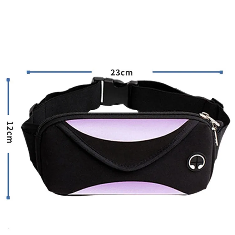 Outdoor Sports Waist Bag Anti-Lost Mobile Phone Bag Running Riding Multifunctional Water Bottle Bag(Purple)