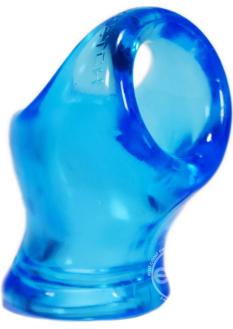 Oxballs Unit X Stretch Cockring With Ball Stretcher Ice Blue 3 Inch