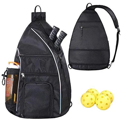 Pickleball Bag Protable Pickleball Sling Bag Backpack Pickleball Paddle Case