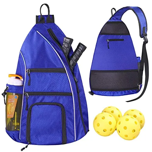 Pickleball Bag Protable Pickleball Sling Bag Backpack Pickleball Paddle Case