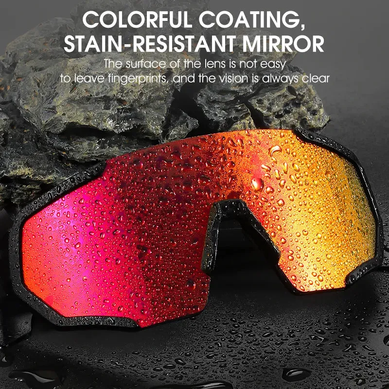 Polarized Cycling Sunlasses 3 Lens UV400 Windproof Sport Glasses Men Women MTB Road Bike Eyewear Cycling Goggles