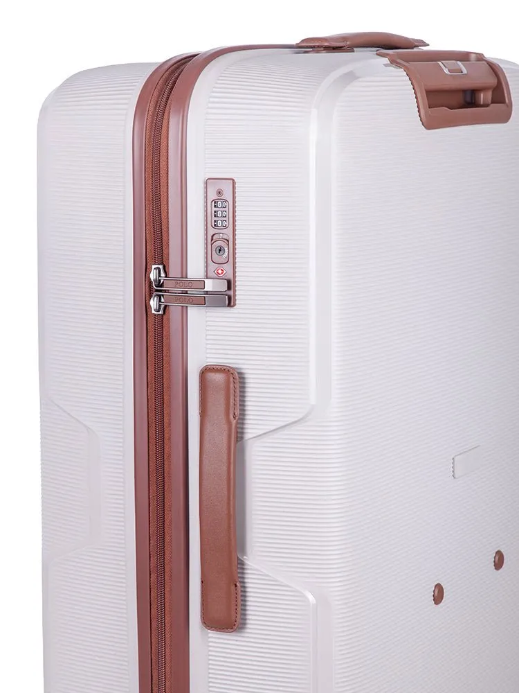 Polo Horizon Large 75cm Spinner Trolley Case | White