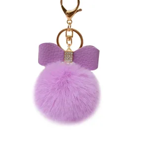 Pom Pom Fur Key Chain Accessory