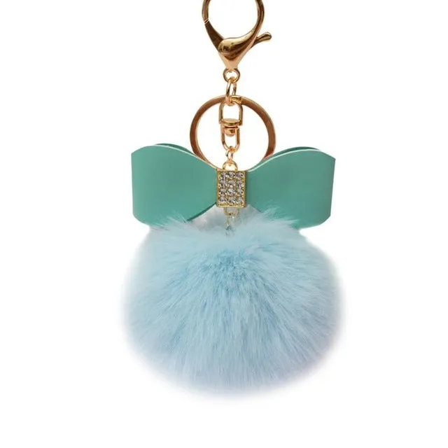 Pom Pom Fur Key Chain Accessory