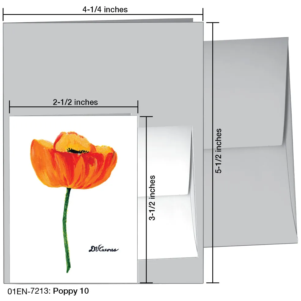 Poppy 10, Greeting Card (7213)