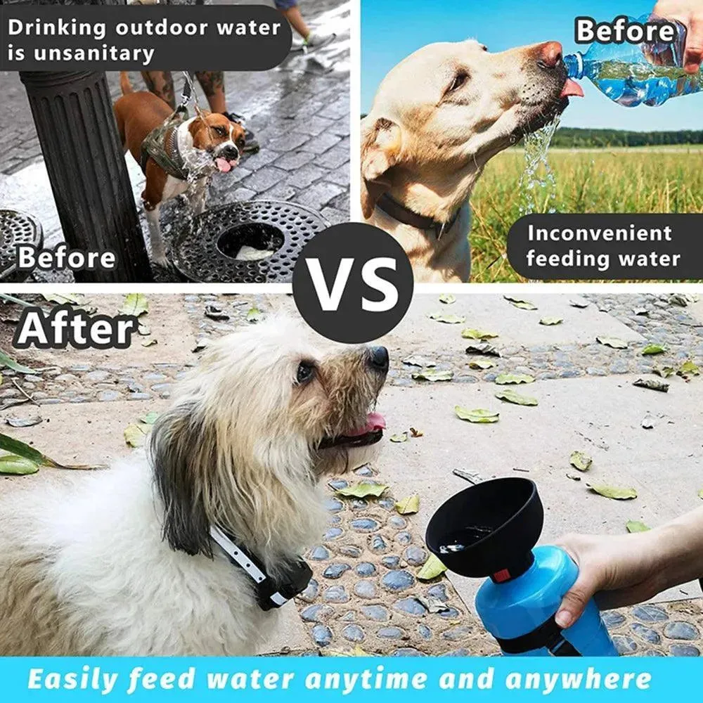 Portable Foldable Pet Water Bottle Feeder