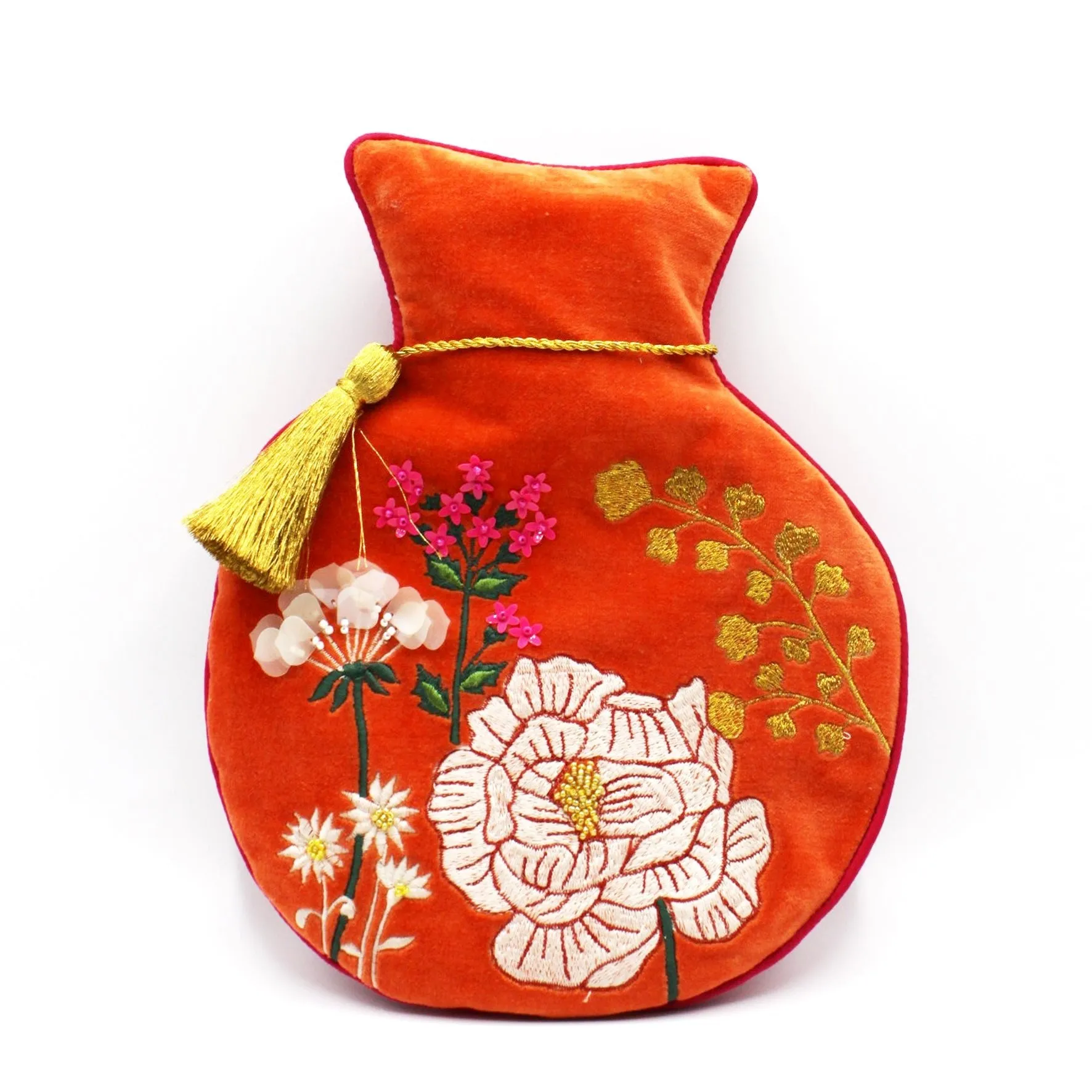 Posy Orange Hot Water Bottle