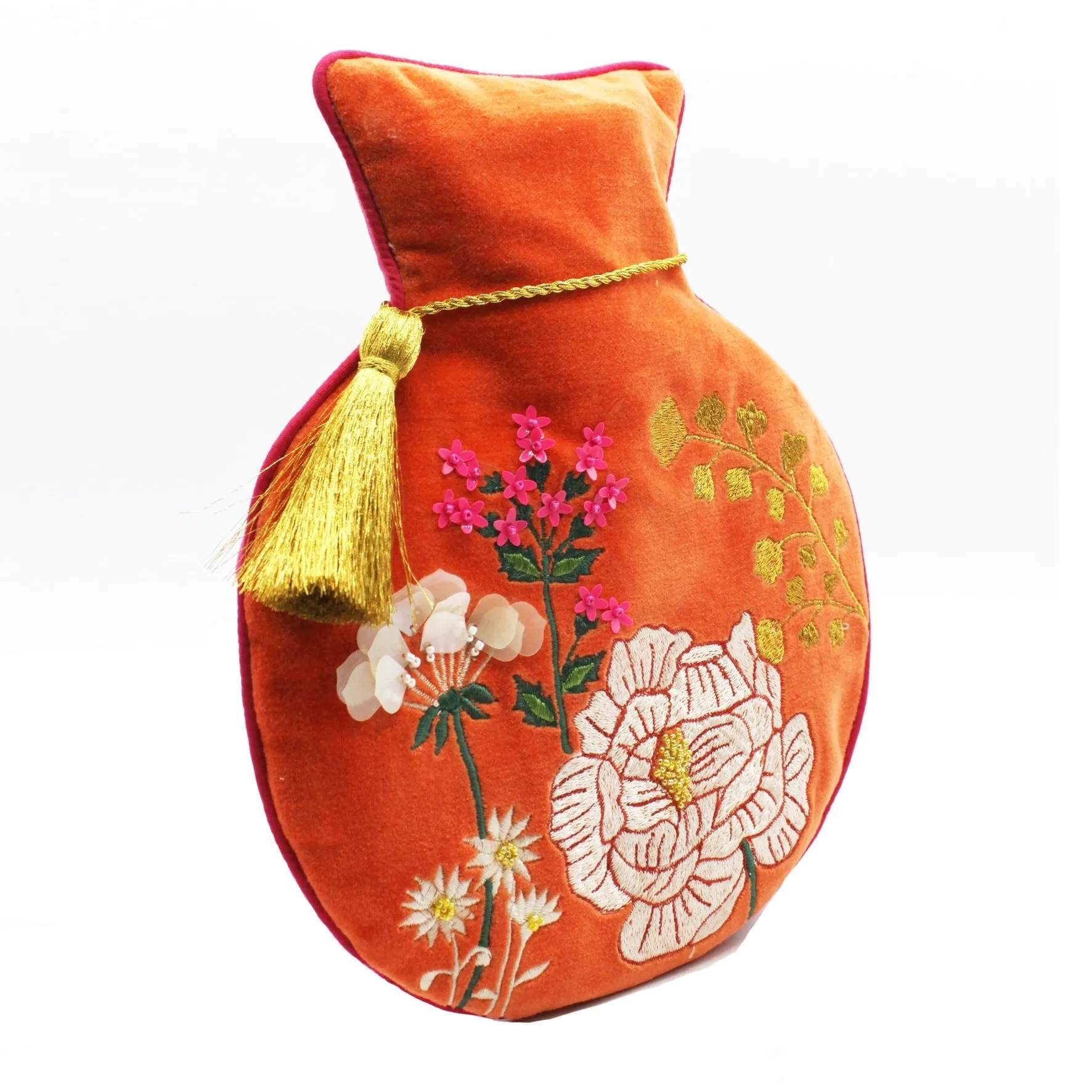 Posy Orange Hot Water Bottle